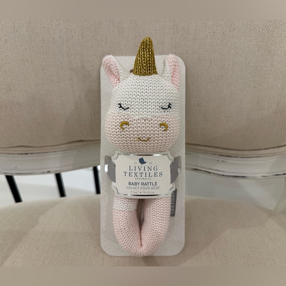 Kenzie Unicorn Plush Toy by Living Textiles NWT